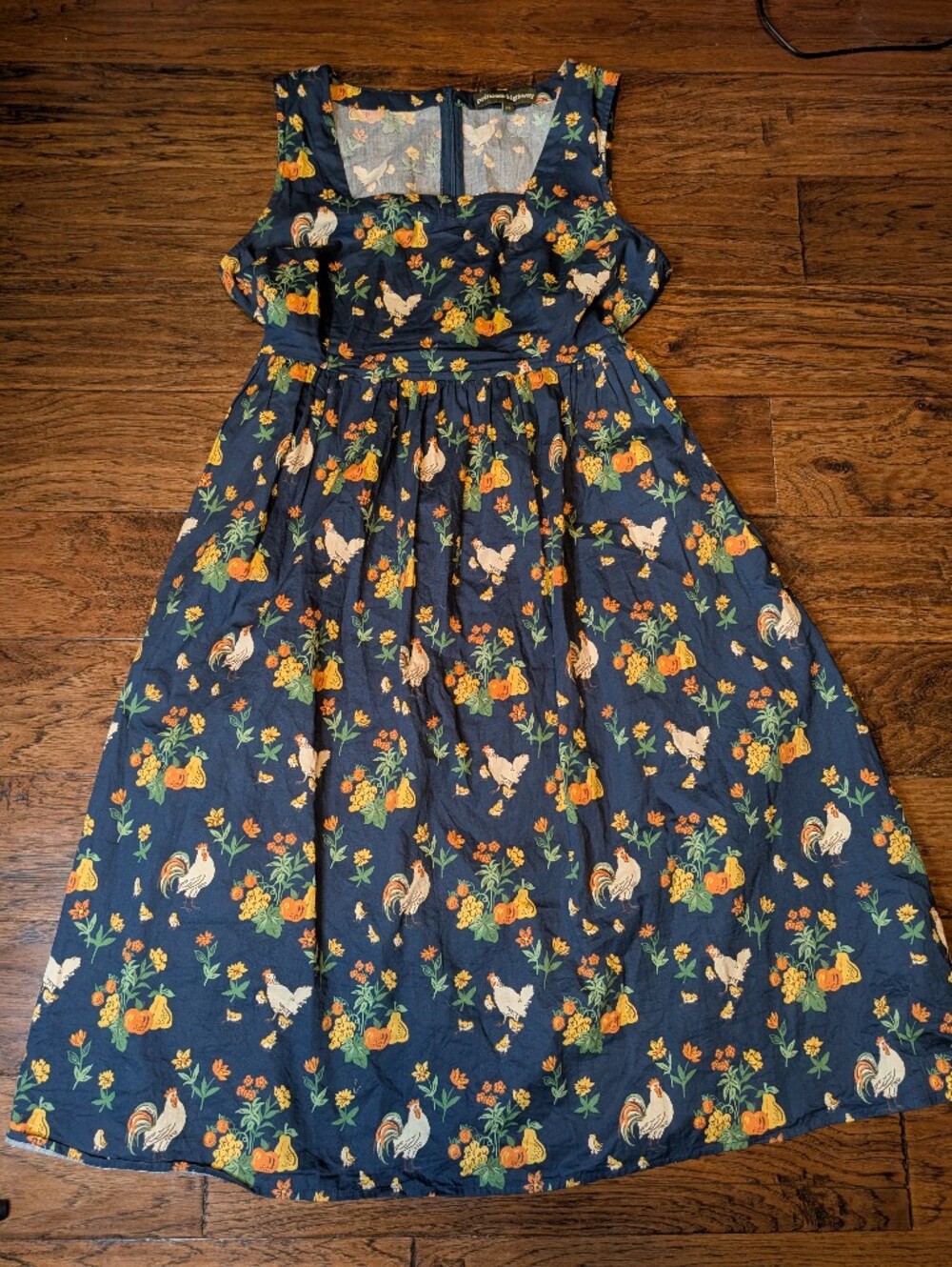 Princess Highway Cotton Chicken Homestead Nature Grandmacore Dress Size 14